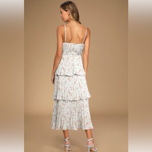 Lulu's cascading floral dress